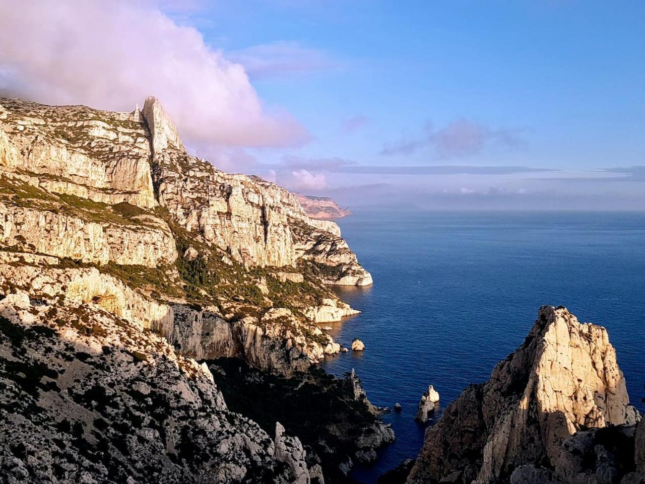 Vue Mer Le Panoramique Vieux-Port De Marseille Exteriér fotografie