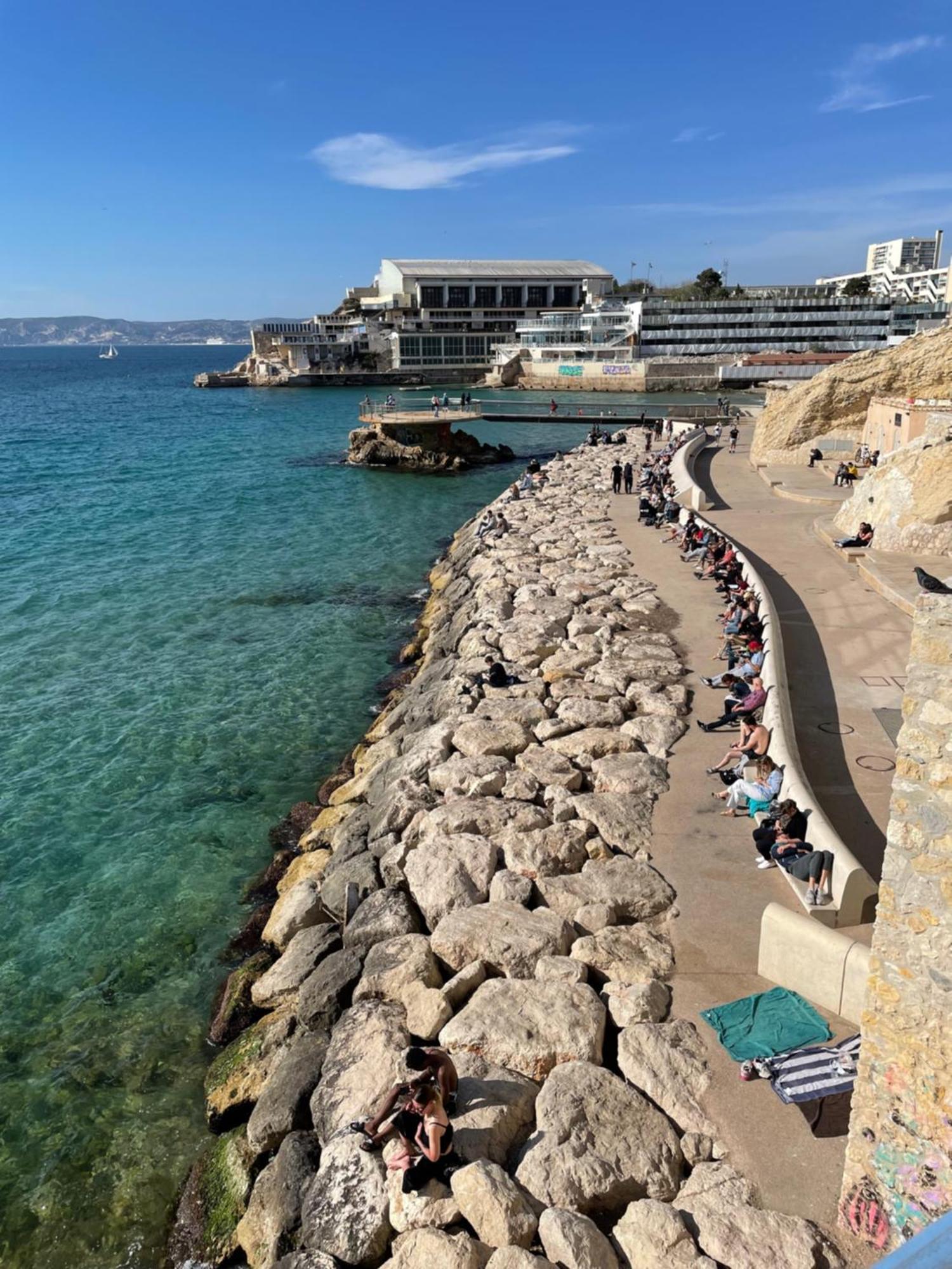Vue Mer Le Panoramique Vieux-Port De Marseille Exteriér fotografie