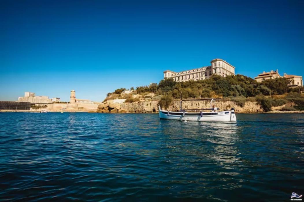 Vue Mer Le Panoramique Vieux-Port De Marseille Exteriér fotografie